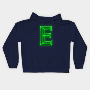 Letter E Letter Art Kids Hoodie